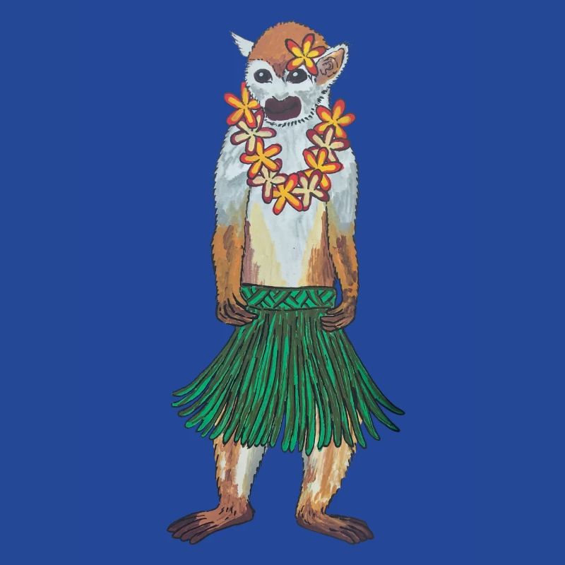 Squirrel Monkey Monkey Hawaii Hula Monkey Hula Hoola