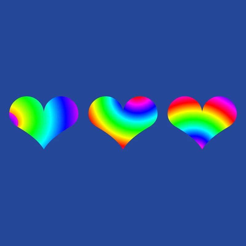 Herzen bunt Geschenkidee Regenbogen Herzchen