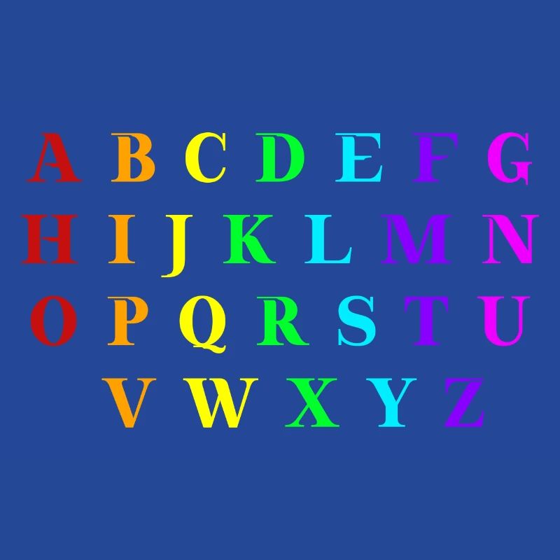 ABC Alphabet Gift Idea Rainbow Elementary School