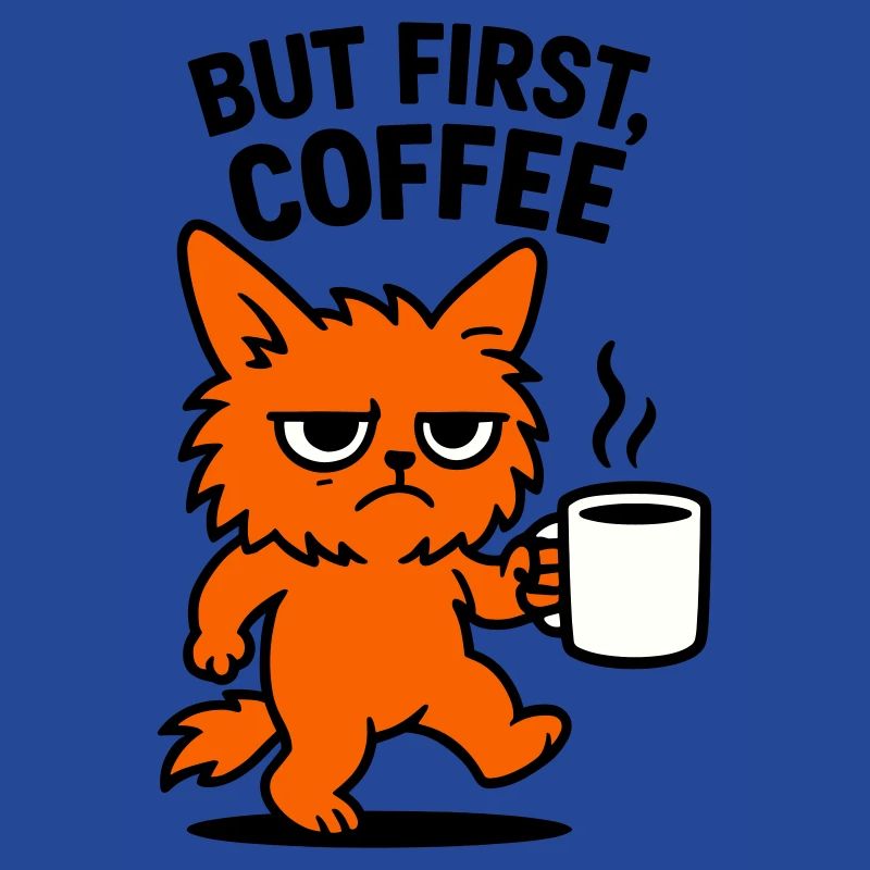 But first coffee cat