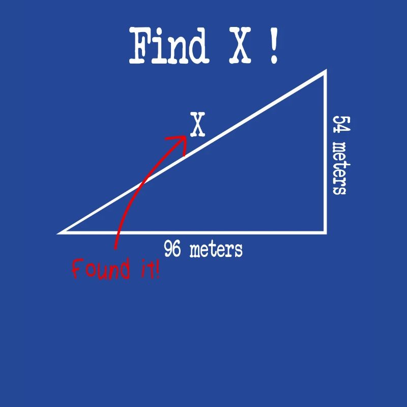 Mathe Mathematik meme Find X Found It pythagoras