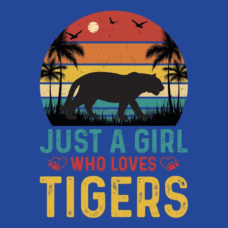 Tiger Mädchen Nur Ein Mädchen Das Tiger Liebt