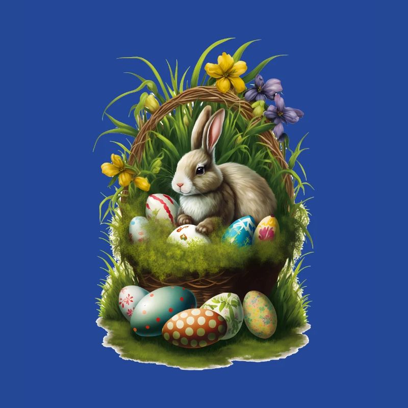 Easter Bunny with Easter Eggs Easter