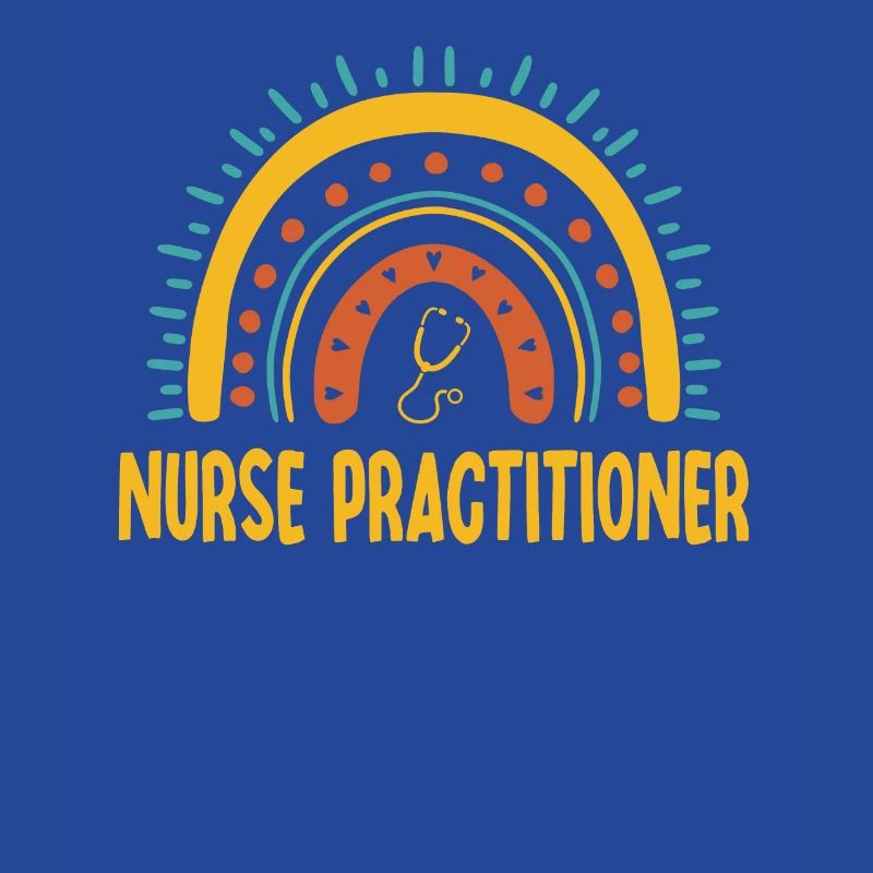 Krankenschwester Practitioner Boho Rainbow
