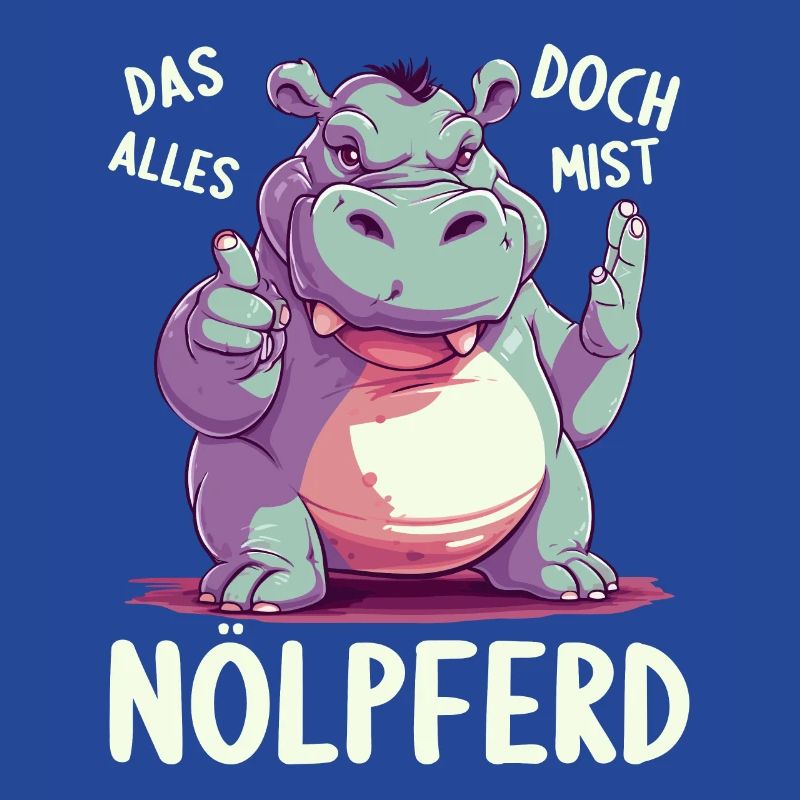 Nilpferd Hippo meckern Meckerer Nölpferd