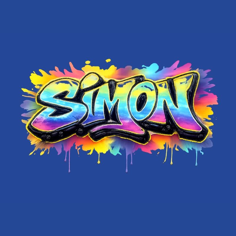 Graffiti SIMON Name Gift Ideal Printable