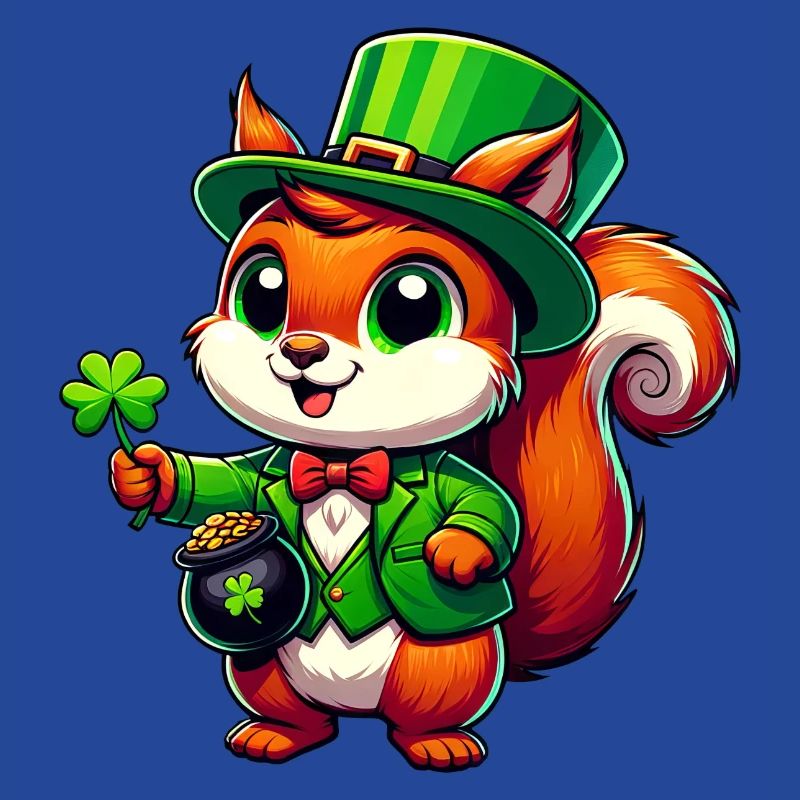 St. Patrick's Day Eichhörnchen: Festliches Design