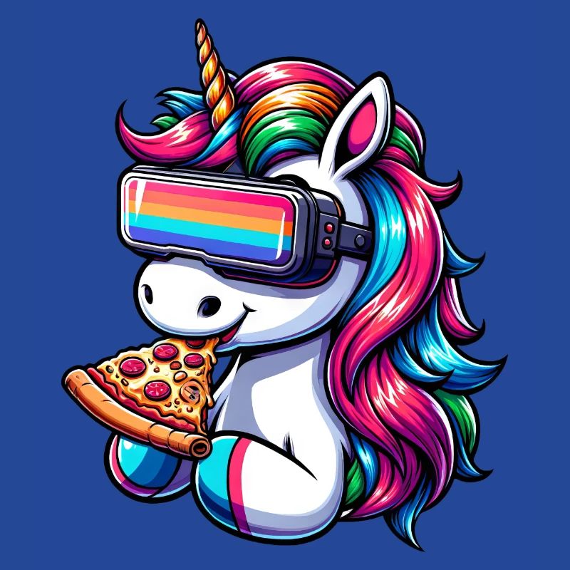 Licorne VR Réalité Virtuelle Rainbow Pizza