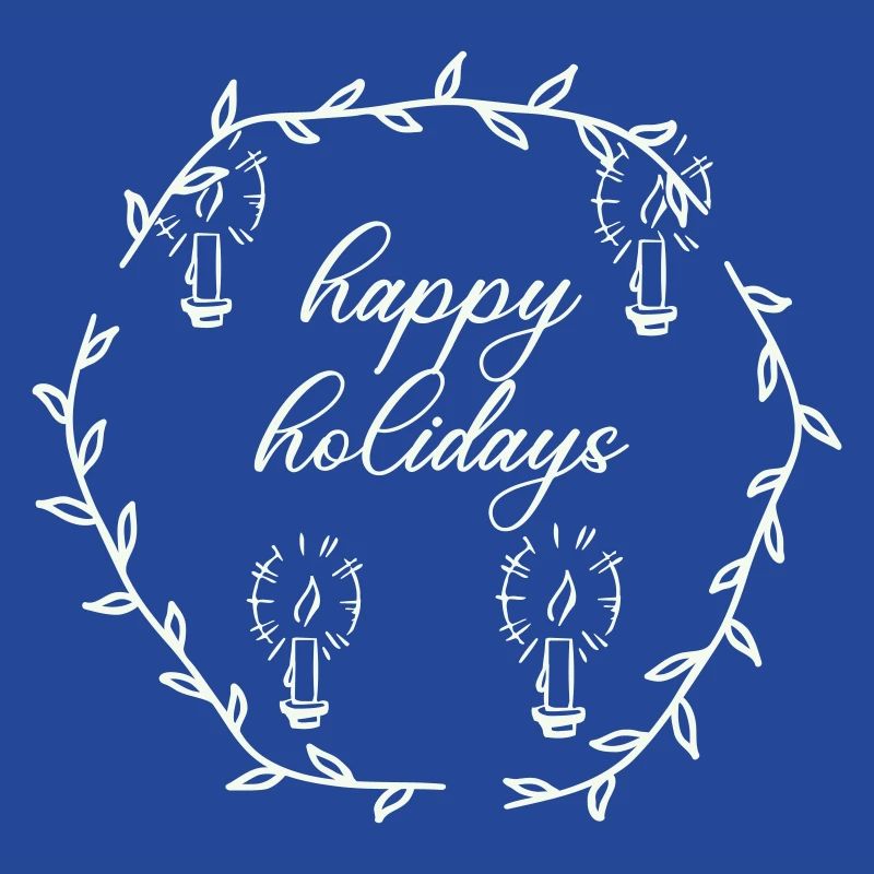 Advent Advetskranz Happy Holidays