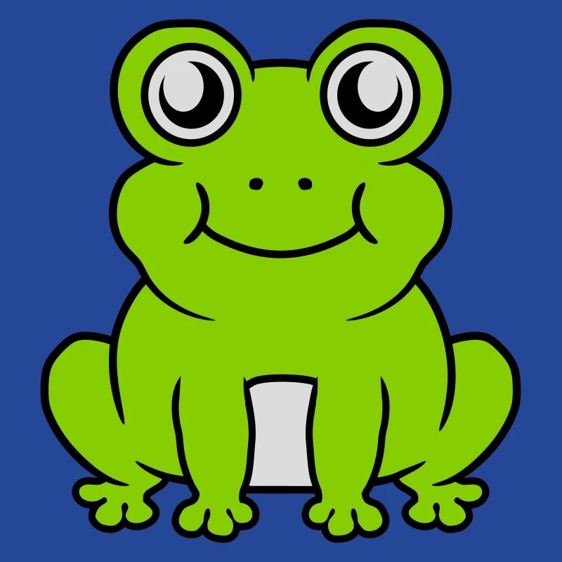 Kleiner sitzender süßer Frosch