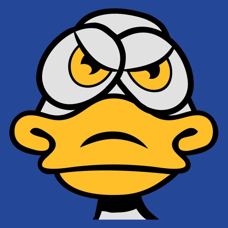 Duck in a bad mood evil