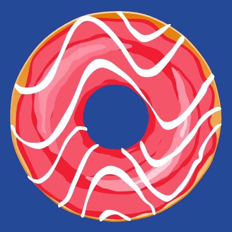 Donut Drawing Dessert Donuts Cake Pastry 1D