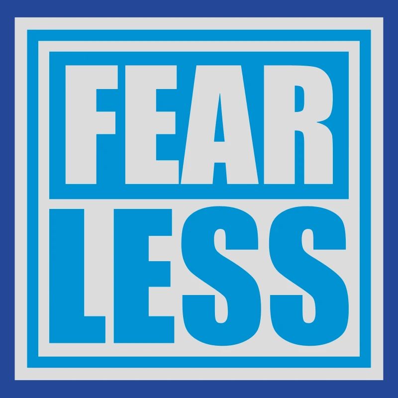 fearless Text Zitat Design