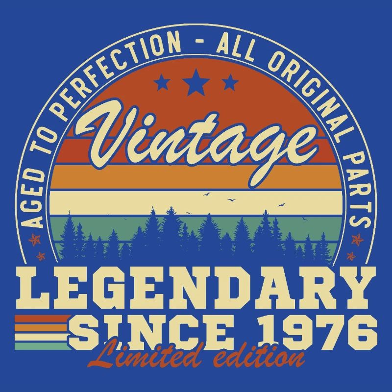 1976 Vintage Retro Geburtstagsgeschenk