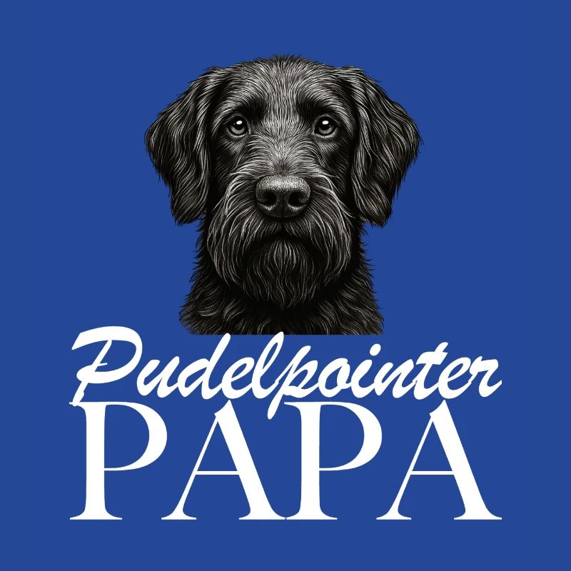 Papa caniche pointer