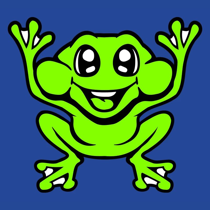 Frog Toad Laughs Funny Jumping Happy Comic