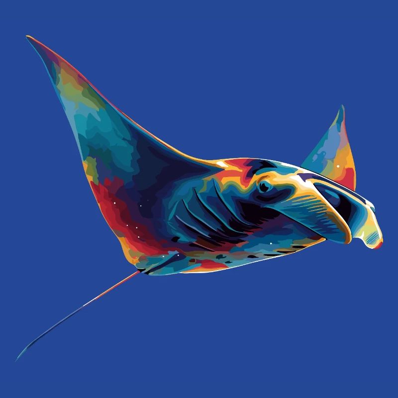 Manta Ray, Devil Ray, Stingray, Diver