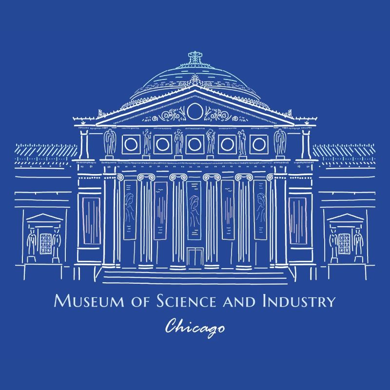 Musée des Sciences et de l’Industrie de Chicago, dessin à la main