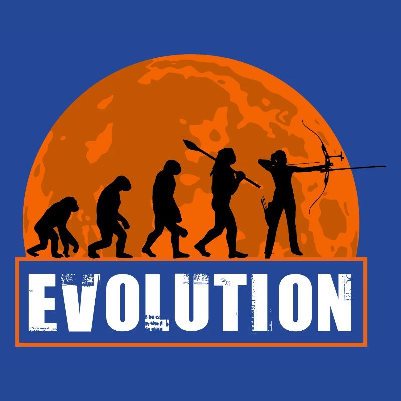 Archy Evolution Hunter Silhouette Rétro Vintage