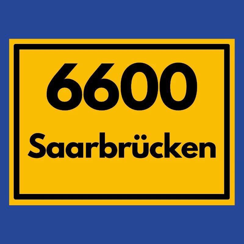 OLD POSTCODE POSTCODE RETRO 6600 SAARBRÜCKEN SAAR