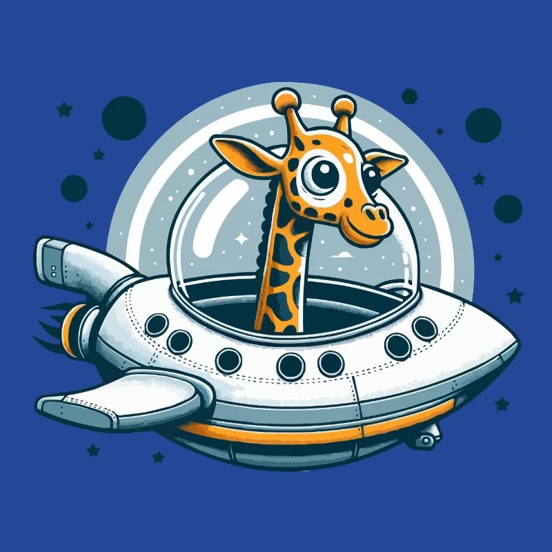 Aventure spatiale de girafe