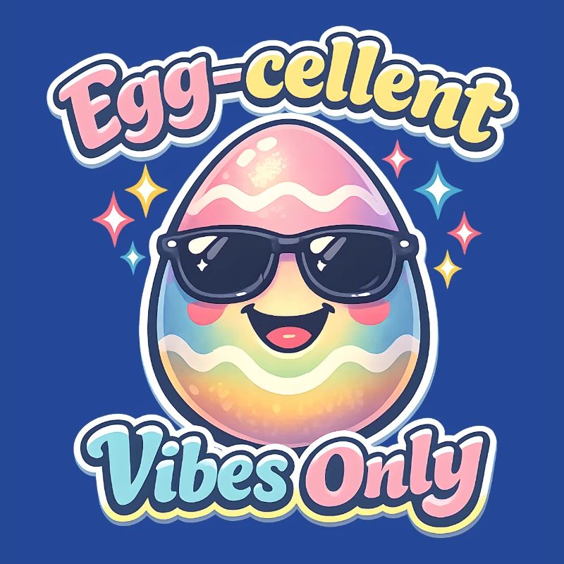 Egg Cellent Vibes Only Easter Easter Egg
