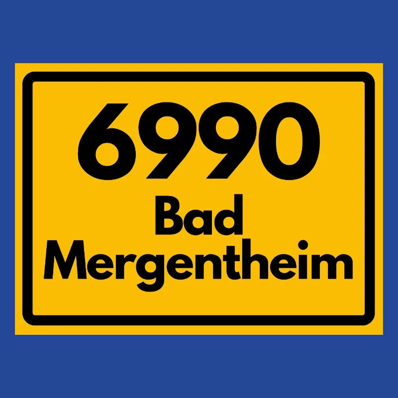 ANCIEN CODE POSTAL RETRO 6990 BAD MERGENTHEIM