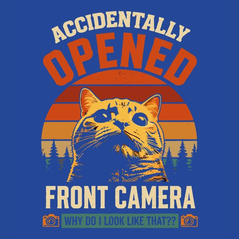 Front camera accidentally open cat