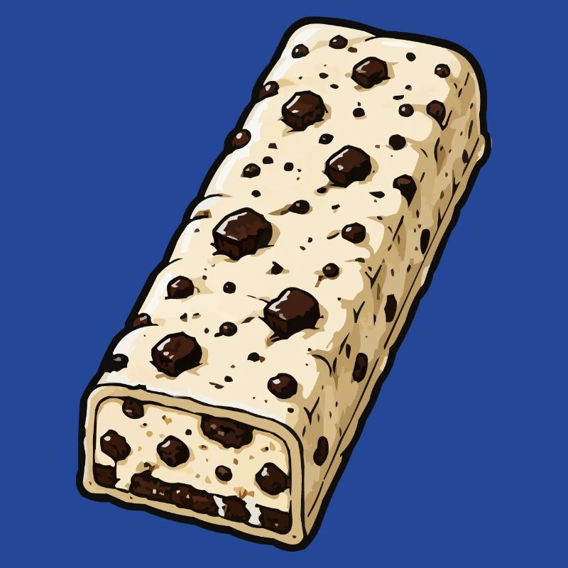 Chocolate Bar with Chocolate Chip Pattern