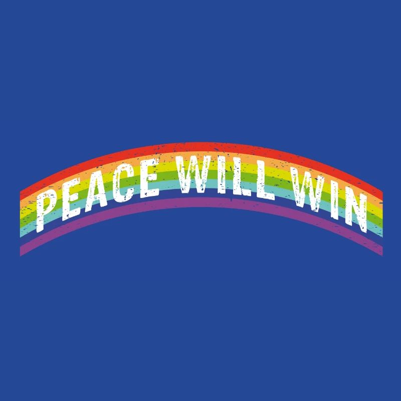 Rainbow Regenbogen Peace will win
