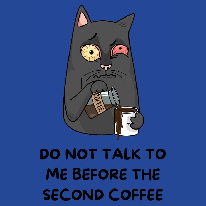 Nicht ansprechen vor dem zweiten Kaffee
