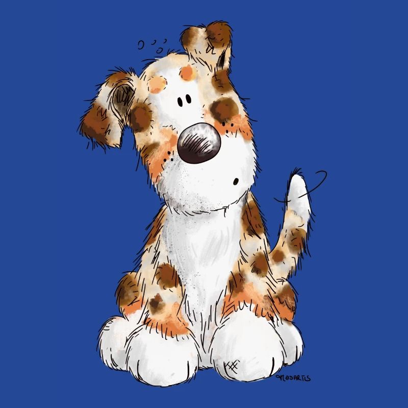 Süßer Australian Shepherd - Hund - Aussie - Comic