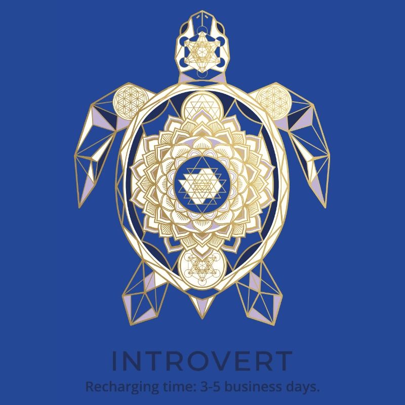 Geometric Turtle Mandala Introvert