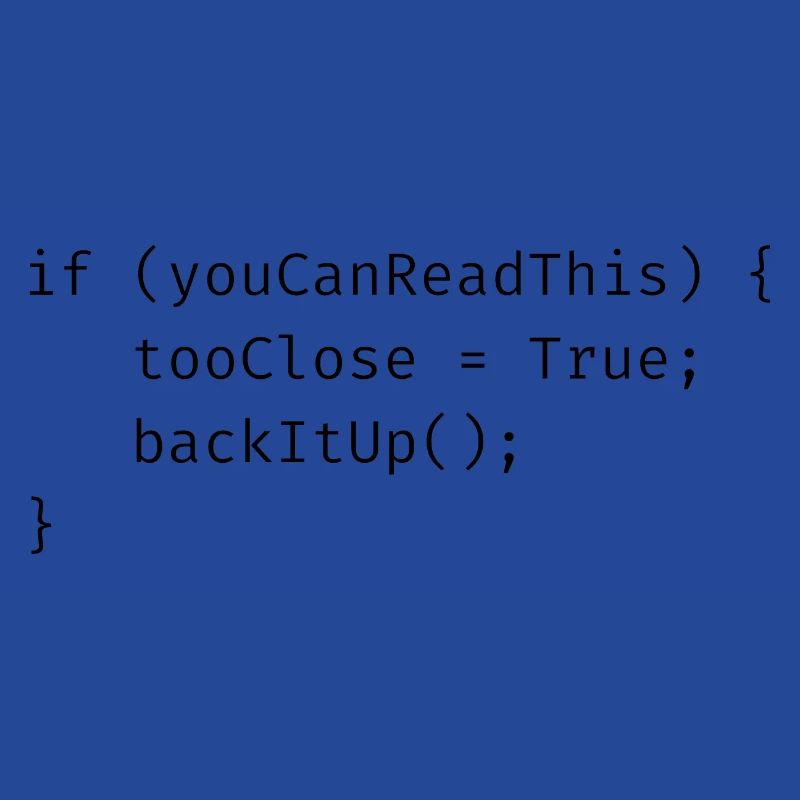 Personal space funny computer geek programmer joke