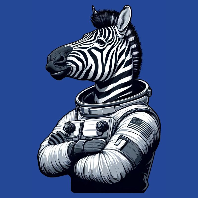Zebra Astronaut : Exploration spatiale