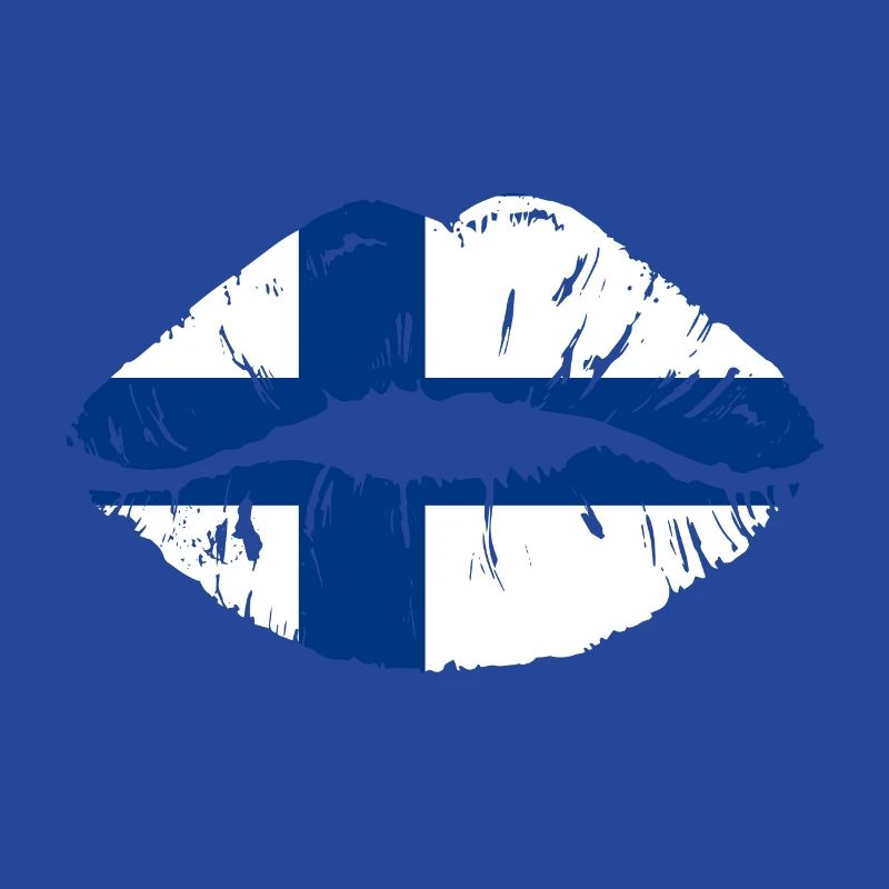 Bouche du drapeau finlandais