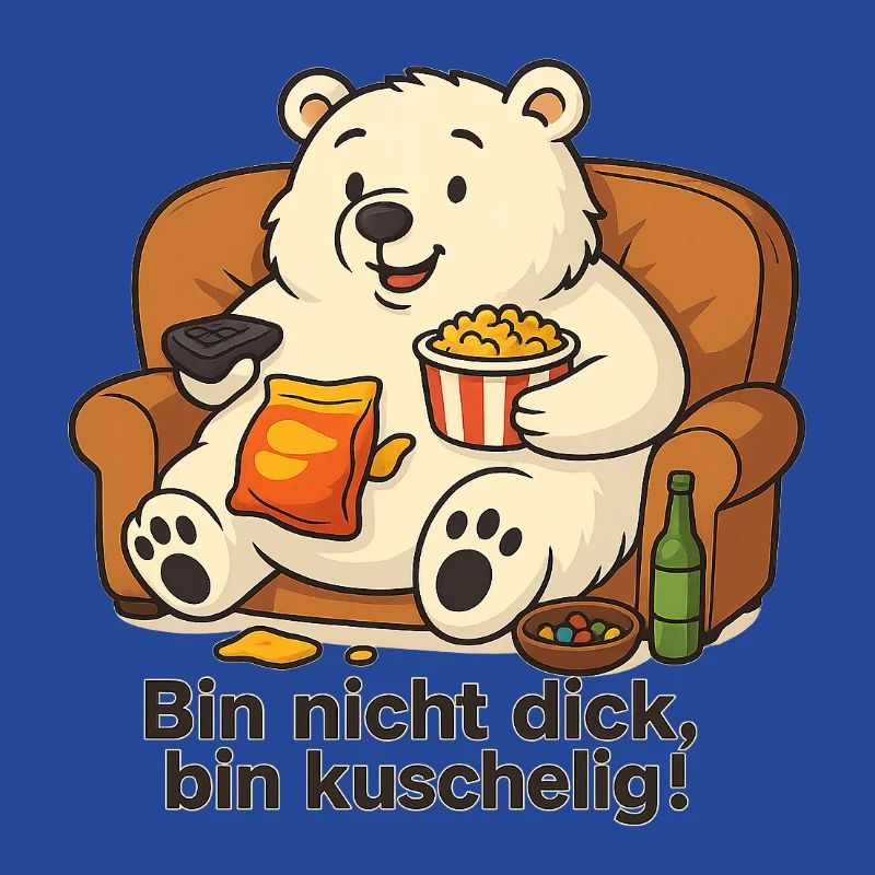 Dicker Eisbär - Bin nicht dick, bin Kuschelig!