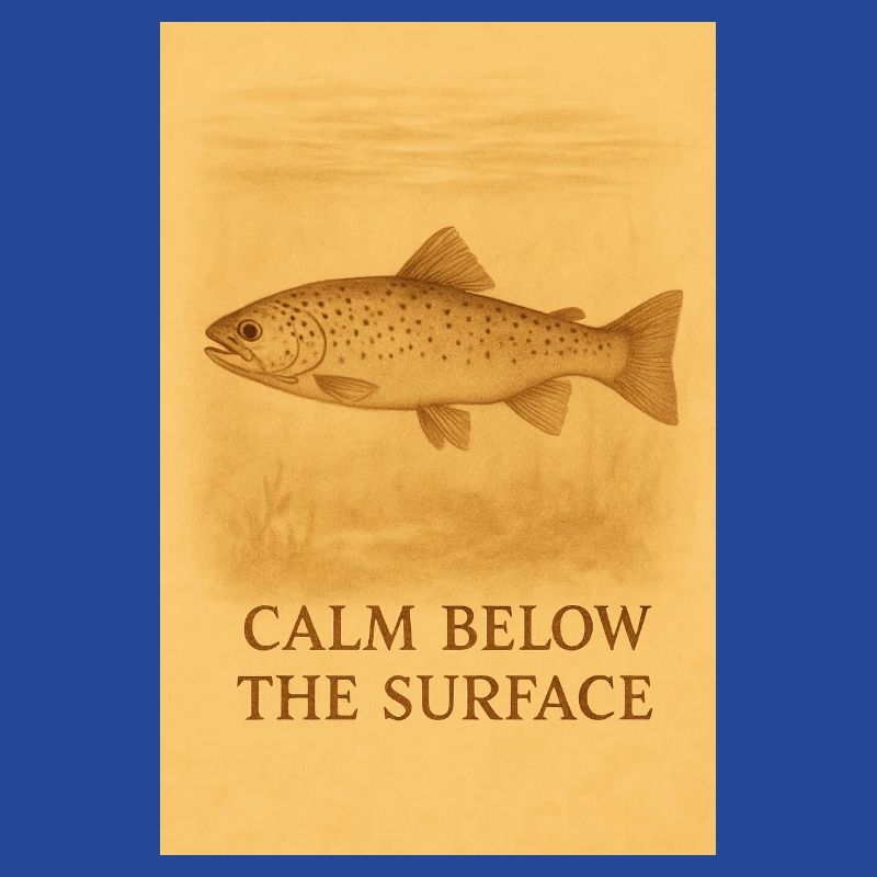 Calm Below the Surface Trout Print