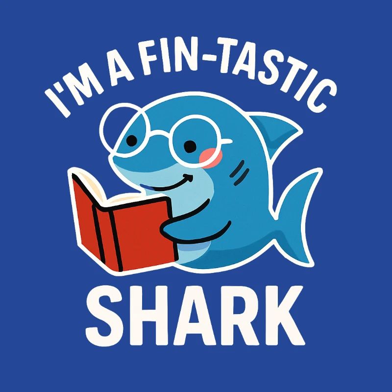 Fin-Tastic Shark liest Buch