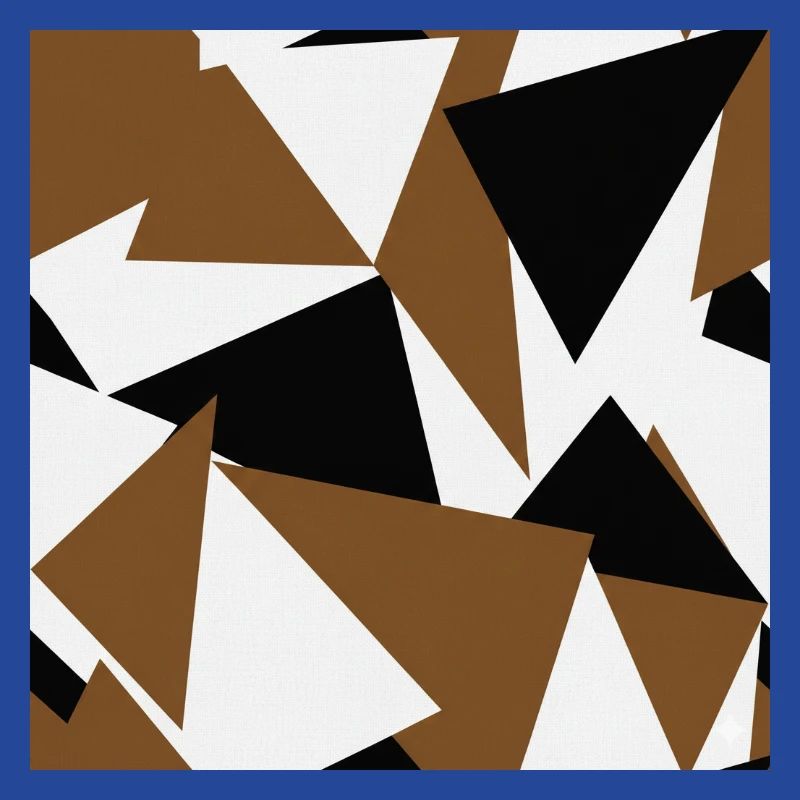 Brown Black Triangles Geometry