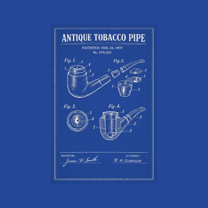 Plan de pipe à tabac ancienne