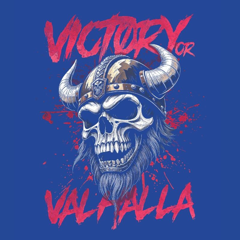 Nordischer Wikingersieg oder Walhalla