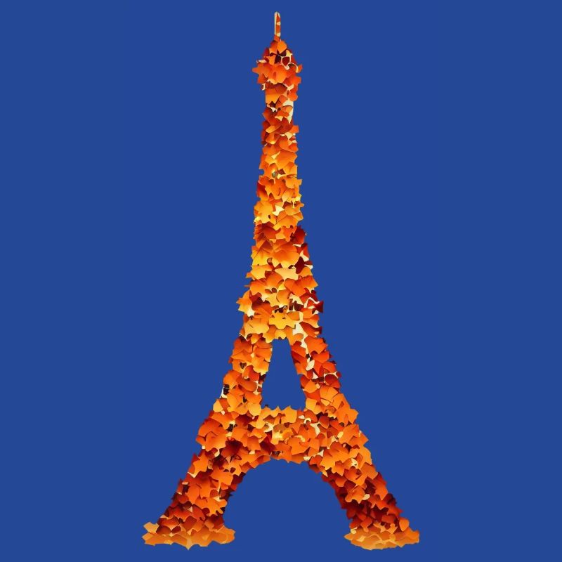 Automne à Paris Eiffenturm feuillage feuilles colorées