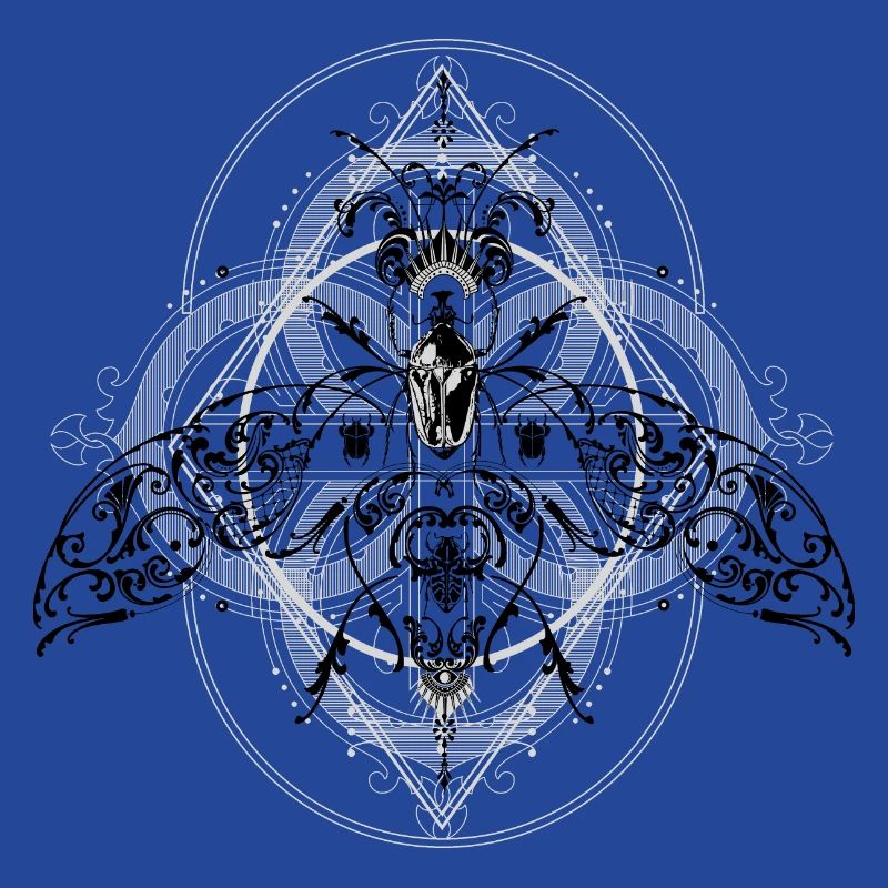 Psychedelic Insects Bug Pattern Ornament