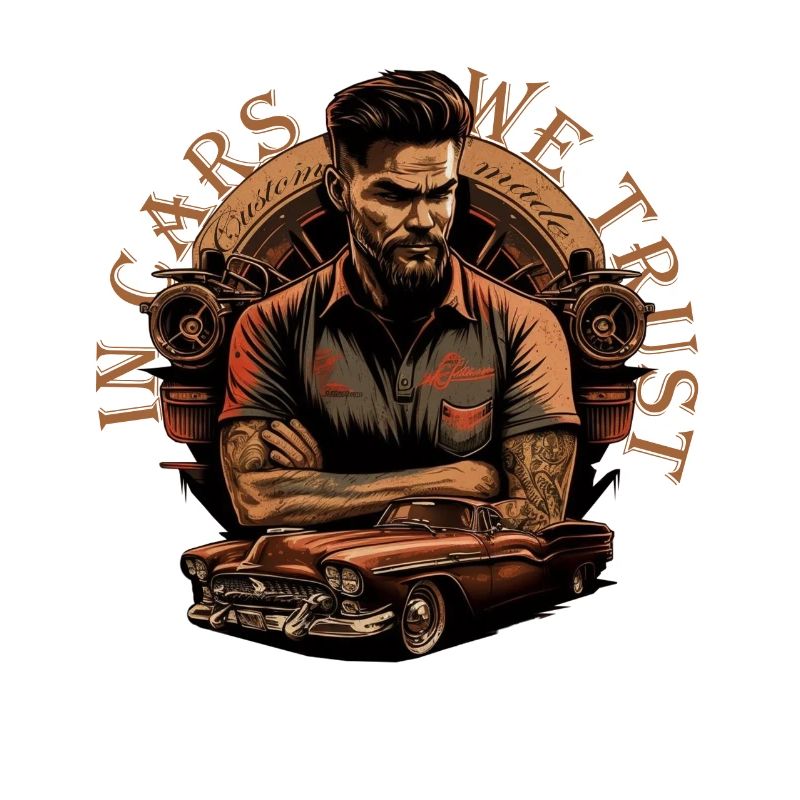 Oldtimer avec lettrage