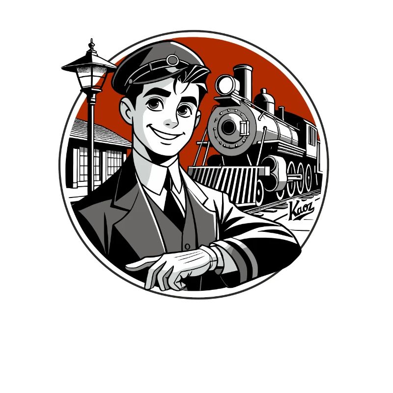 The handsome train driver and his railway
