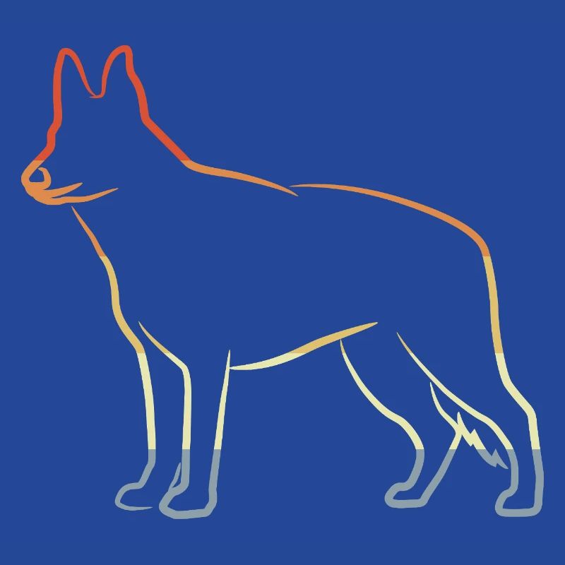German Shepherd Drawing