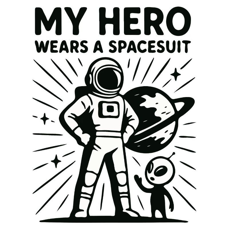 Héros de l’espace en combinaison spatiale