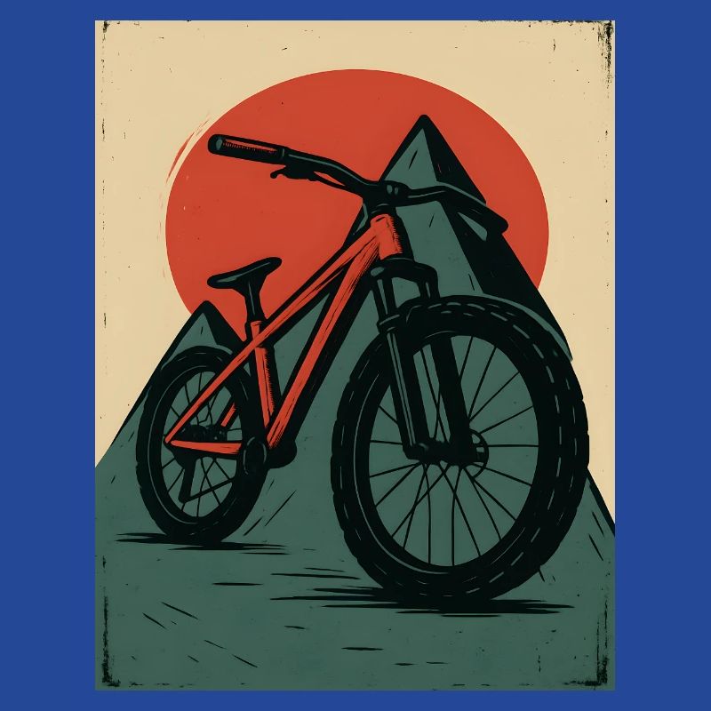 VTT avec soleils et pyramide