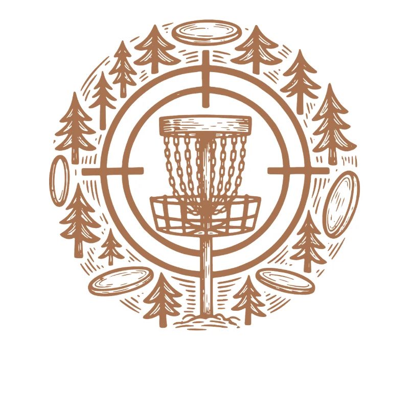 Disc Golf, panier, Disc Golf, Scène forestière
